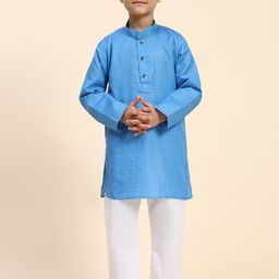 Pro-Ethic STYLE DEVELOPER Boys Woven Design Pure Cotton Kurta with Pyjamas-49
