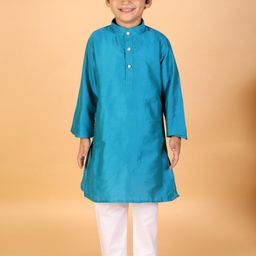 KID1 Boys Blue Kurta with Trousers-21