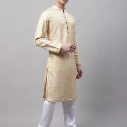 Jompers Men Woven Design Kurta With Churidar-image-56