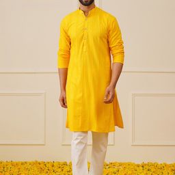 Jompers Ethnic Motifs Embroidered Chikankari Straight Kurta with Trousers-picture-33