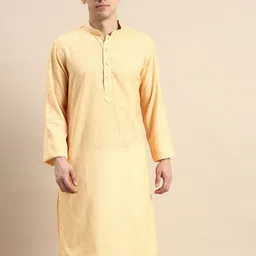 Sanwara Geometric Printed Mandarin Collar Cotton Kurta-image-6