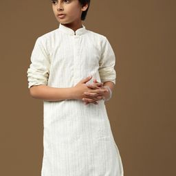 Sanwara Boys Embroidered Chikankari Ethnic Straight Kurta-22