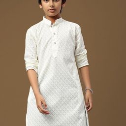Sanwara Boys Embroidered Chikankari Ethnic Kurta-37