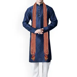 SG LEMAN Ethnic Motifs Woven Design Kurta & Churidar With Dupatta-image-10