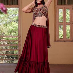 ALIZEH Embroidered Ready to Wear Lehenga & Blouse With Dupatta-image-51