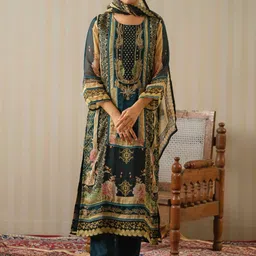 Sangria Printed Straight Kurta and Trousers With Dupatta-picture-48