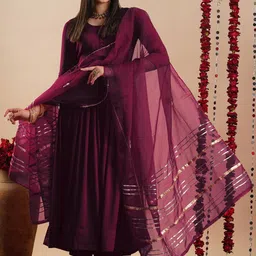 KALINI Women Regular Kurta with Trousers & With Dupatta-57