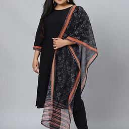 Sztori Plus Size Ethnic Motifs Printed Regular Kurta with Trousers & With Dupatta-picture-11