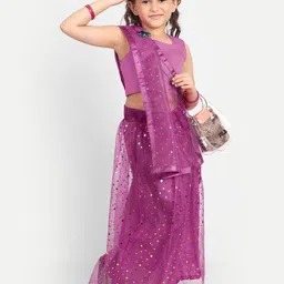 LOOKS AND LIKES Girls Semi-Stitched Lehenga & Blouse With Dupatta-picture-23