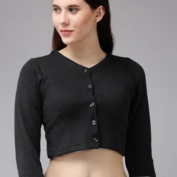 Lux Cottswool Women Pack Of 2 Black & Maroon Solid Slim-Fit Cotton Thermal Tops-image-37