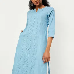 max Women Geometric Kurta-40