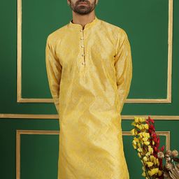 Anouk Men Ethnic Motif Woven Design Straight Kurta-35