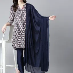 TWIN BIRDS Solid Lightweight Shimmer Dupatta-52
