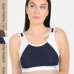 N-Gal Pack Of 2 Colourblocked Dry-Fit Sports Bra-image-53