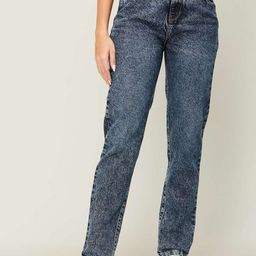 Xpose Women Comfort Mom Fit High-Rise Clean Look Non Stretchable Cotton Jeans-image-76