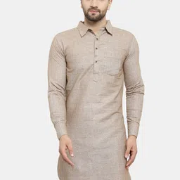 Sayesha Men Shirt Collar Pathani Pure Cotton Kurta-41