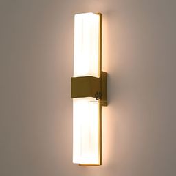 Mufasa Black & White Textured Rectangle Aluminium Wall Lamp-image-72