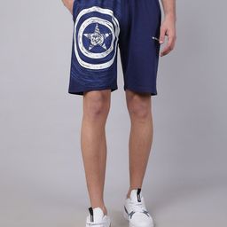 Free Authority Men Cotton Captain America Printed Mid Rise Shorts-image-98