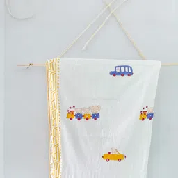 Cozy Comfort & Soft 6090 Inch Block Print Dohar in Malmal Cotton for Baby Cartoon prints-image-100