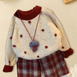 FOREVER FRIDAY Girls Cable Knit Round Neck Pullover-image-45