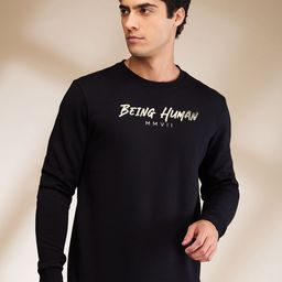 Being Human Men Typography Printed Round Neck Cotton Pullover Sweatshirt-picture-10