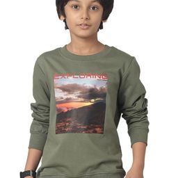 UNDER FOURTEEN ONLY Boys Cotton Printed Pullover Sweatshirt-image-16