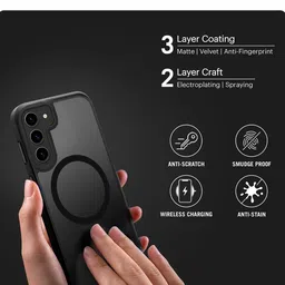 DailyObjects Solid Nimbus Magnetic Samsung Galaxy S23 Plus Back Case image 4