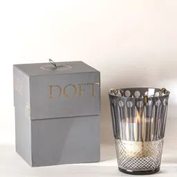 DOFT CANDLES Grey Scented Jar Hurricane Candle-14