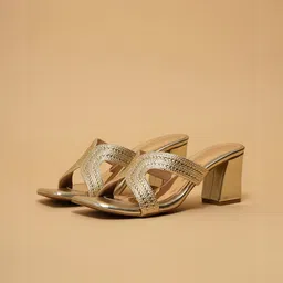 ERIDANI Embellished Ethnic Block Sandals-picture-9