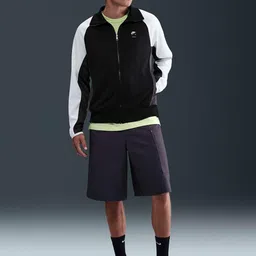 Nike Men Spread Collar Colourblocked Sporty Jacket-picture-4