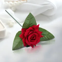 Peora Red 1 Pieces Rose Artificial Flower-52