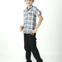 BEARSOUL Boys Tartan Checks Checked Casual Shirt-51
