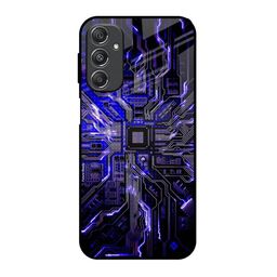 QRIOH Geometric Printed Sleek & Lightweight Silicone Samsung Galaxy M34 5G Glass Back Case-image-45
