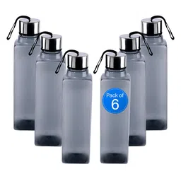Kuber Industries Black 6 Pieces Refrigitor Safe Water Bottle 1Ltr-36
