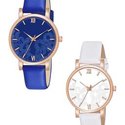Gopal Shopcart Unisex Pack Of 2 Analogue Watch C36RG BLU WH R1 L-36