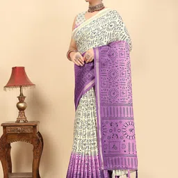 J 6 DESIGNER Ethnic Motifs Designer Block Print Saree-picture-19