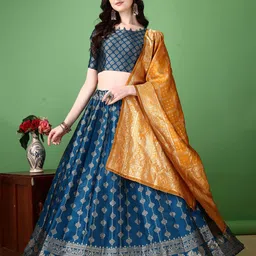 APNISHA Ready to Wear Lehenga & Unstitched Blouse With Dupatta-picture-46