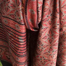 Weaves of Tradition Ethnic Motifs Printed Block Print Dupatta image 4
