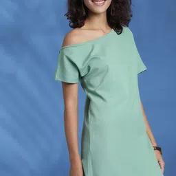 Kotty One Shoulder Sheath Mini Dress-image-22