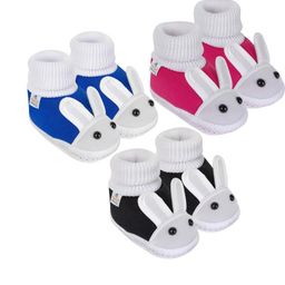 NESKA MODA 0 To 12 Months Baby Boys & Baby Girls Set of 3 Pair Cute Soft Cotton Rabbit Face Booties-picture-32