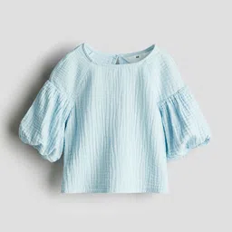 H&M Girls Cotton Muslin Blouse-image-46