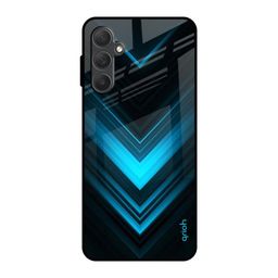 QRIOH Vertical Arrow Printed Lightweight Silicone Samsung Galaxy M54 5G Glass Back Case-image-62