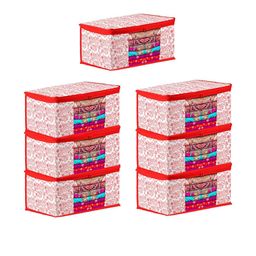 AMAK INC Red Fabric Multi-Utility Wardrobe Organisers-picture-31