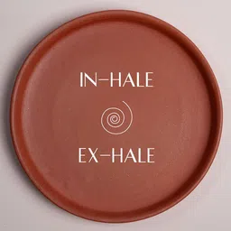 Almiro Tree Inhale - Exhale Terracotta Wall Plate-picture-24