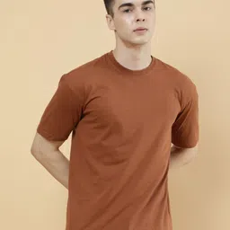 PockMAN Men Bio Finish Solid Round Neck Cotton T-Shirt-picture-26