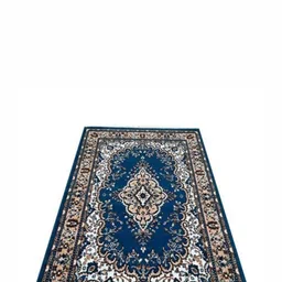 Samjeeda Handloom carpets Black Geometric Anti-Skid Polyester Carpet-29
