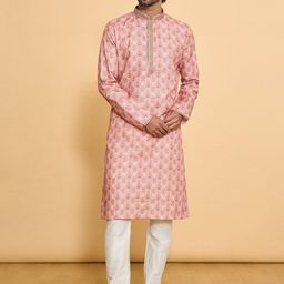 Arihant Rai Sinha Men Ethnic Motifs Printed Regular Kurta with Churidar-picture-7