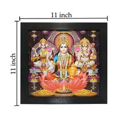 Chaque Decor Black & Red God Laxmi Wooden Religious Wall Art-image-21