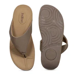 Indifeet Women Textured and Comfortable Open Toe Thong Platform Sandals image 3