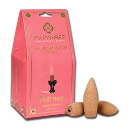 Pujashree Products Global Pvt Ltd. 40Pc Pink Wooden Back Flow Incense Dhoop Cones-image-95